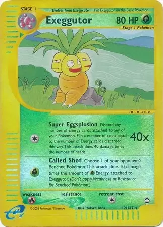 Aquapolis - Exeggutor Reverse