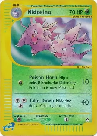 Aquapolis - Nidorino Reverse