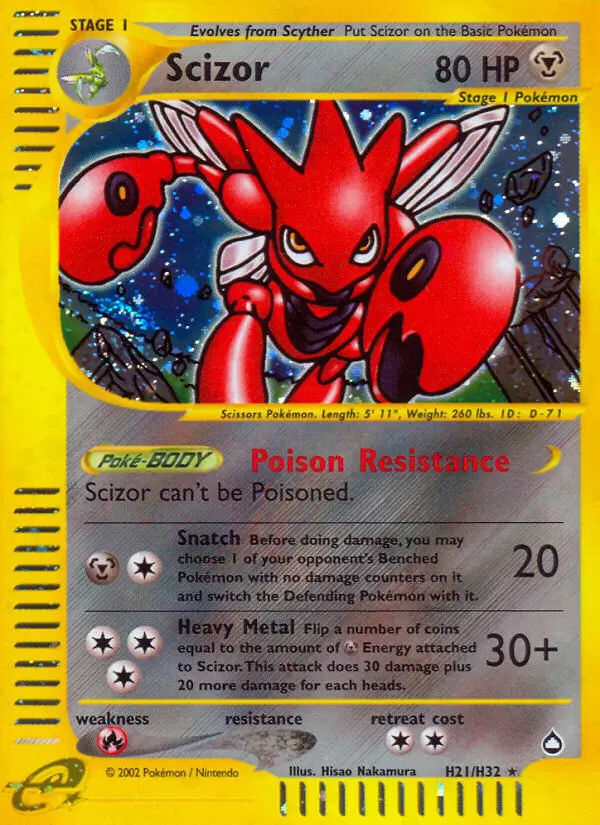 Aquapolis - Scizor Holo
