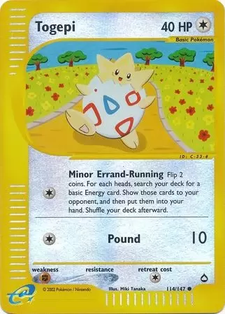 Aquapolis - Togepi Reverse