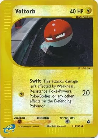 Aquapolis - Voltorb Reverse