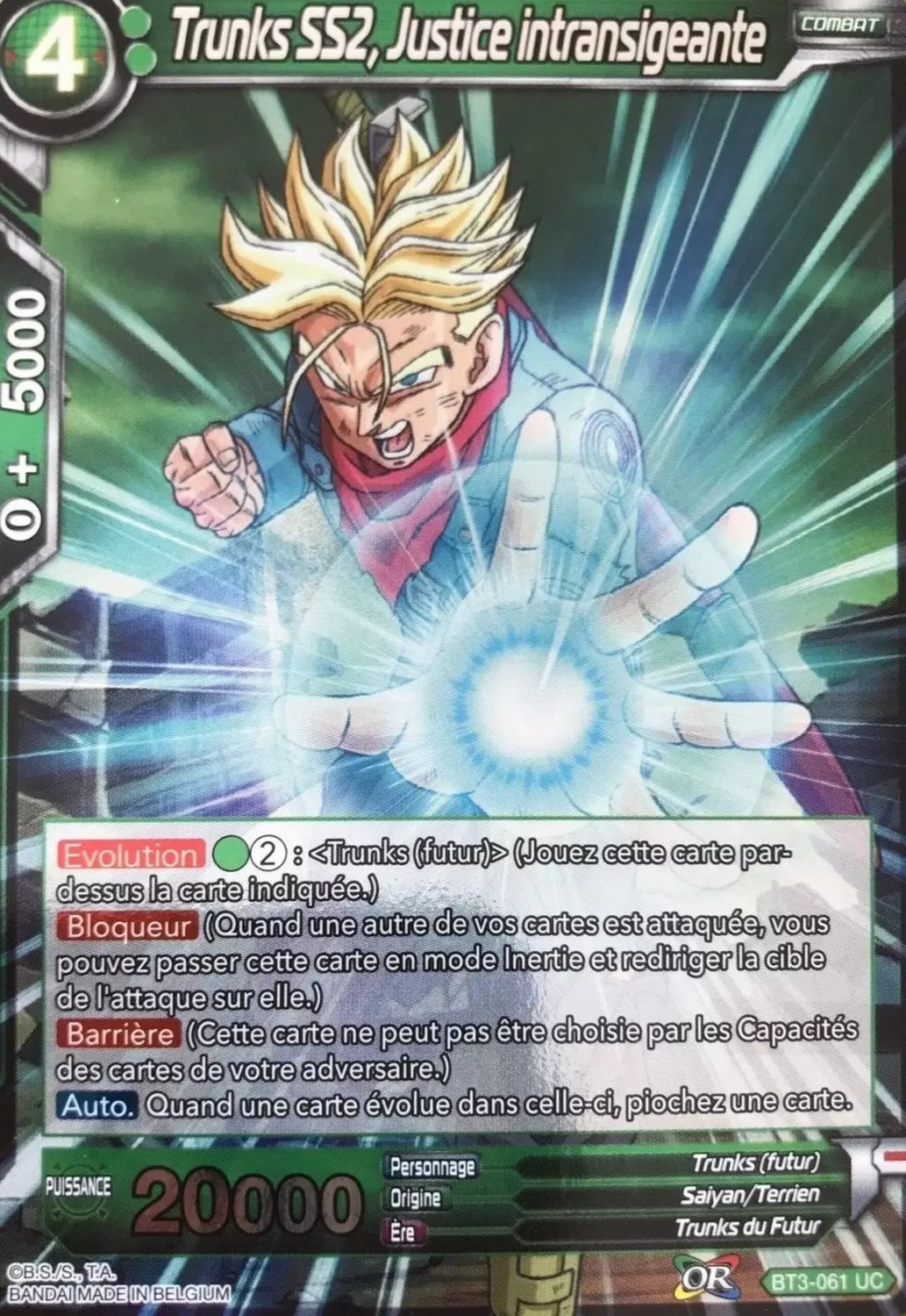 Cross Worlds [BT3] - Trunks SS2, Justice intransigeante FOIL