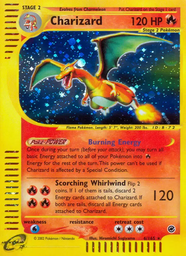Charizard Holo - Expedition Pokémon card 6/165
