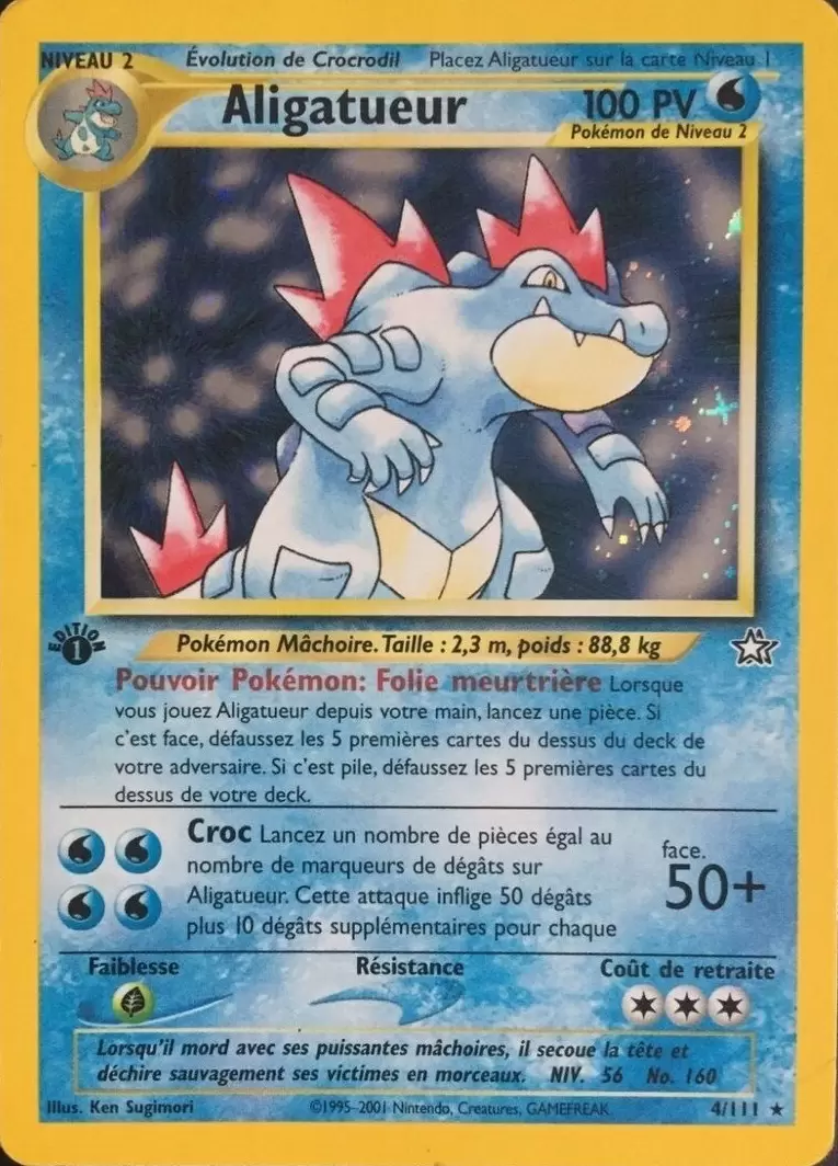 Neo Genesis - Aligatueur édition 1 Holographique
