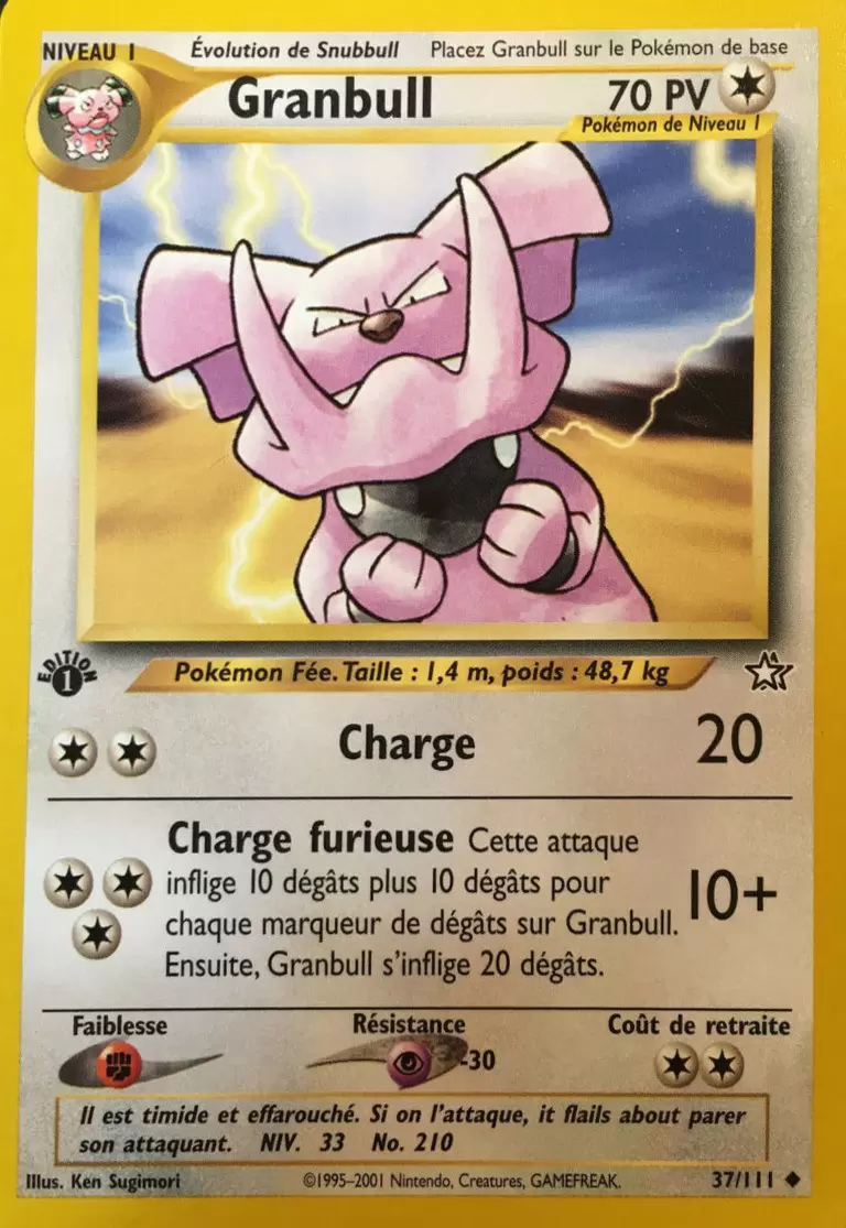 Neo Genesis - Granbull édition 1