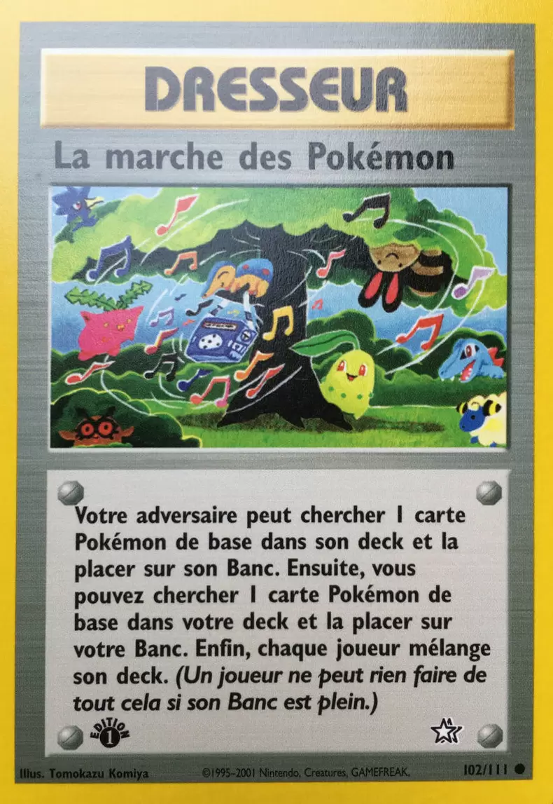 Neo Genesis - La marche des Pokémon édition 1
