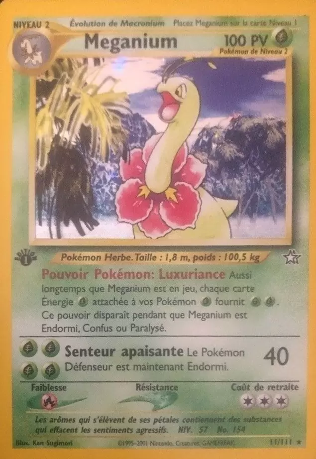 Neo Genesis - Méganium édition 1 Holographique