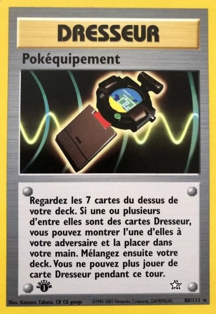 Neo Genesis - Pokéquipement édition 1