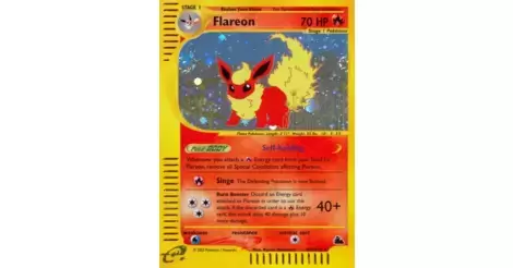 Flareon Holo - Skyridge Pokémon card H7/H32