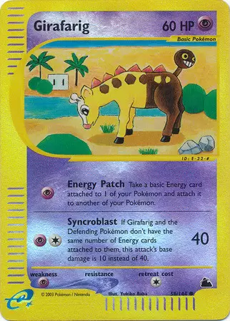 Skyridge - Girafarig Reverse