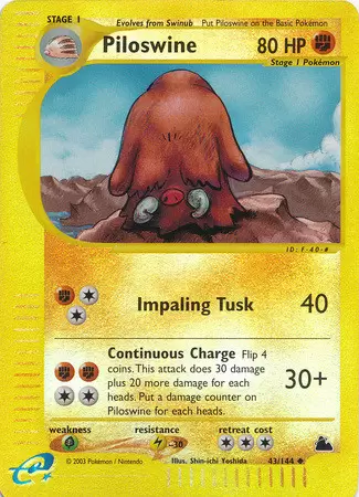 Skyridge - Piloswine Reverse