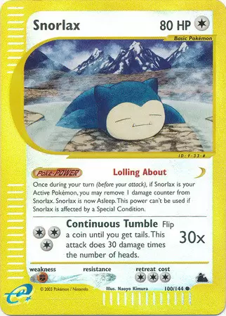 Skyridge - Snorlax Reverse