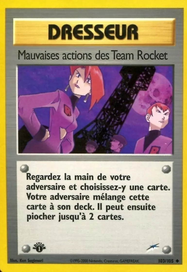 Neo Destiny - Mauvaises actions des Team Rocket édition 1