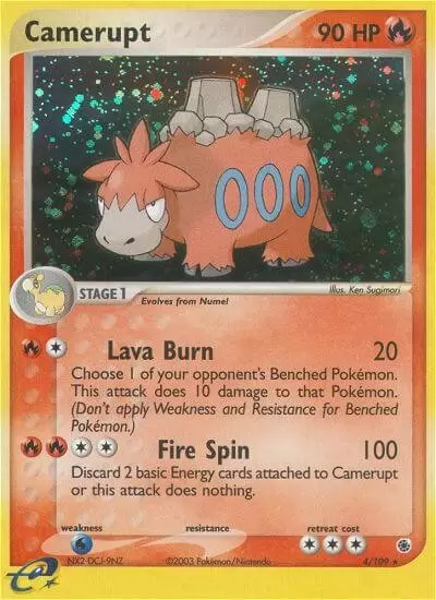 EX Ruby & Sapphire - Camerupt holo