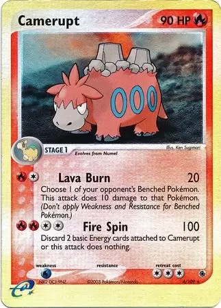 EX Ruby & Sapphire - Camerupt Reverse