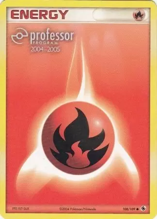 EX Ruby & Sapphire - Fire Energy Professor Program