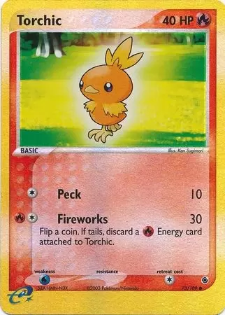 EX Ruby & Sapphire - Torchic Reverse