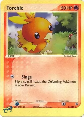EX Ruby & Sapphire - Torchic reverse