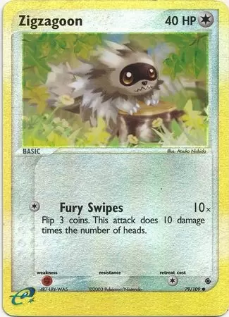 EX Ruby & Sapphire - Zigzagoon Reverse