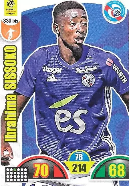 Adrenalyn XL : 2018-2019 (France) - Ibrahima Sissoko - RC Strasbourg Alsace