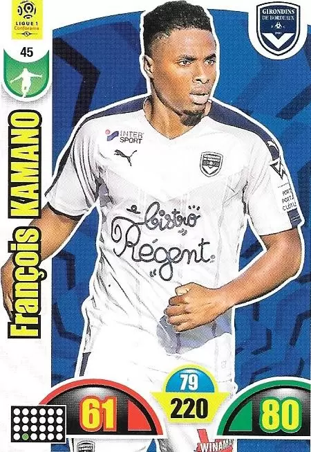 Adrenalyn XL : 2018-2019 (France) - François KAMANO - FC Girondins de Bordeaux -Attaquant-