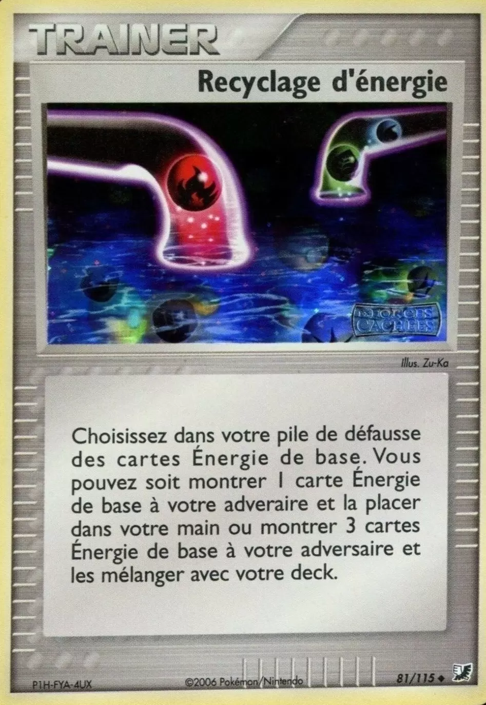 EX Forces cachées - Recyclage d\'énergie Holographique Logo