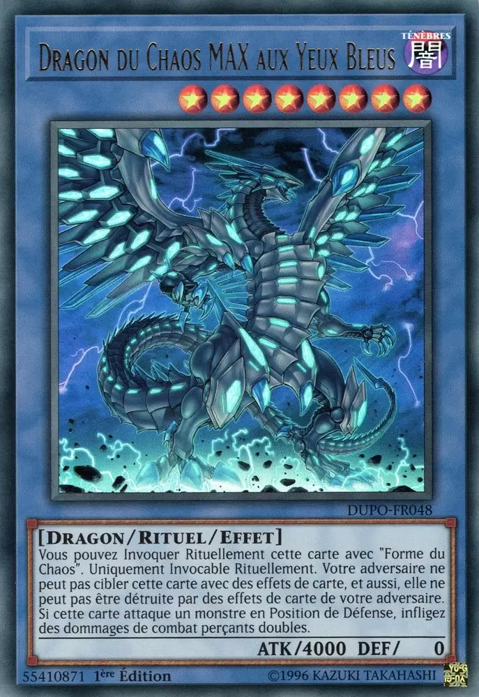 Le Pouvoir du Duel DUPO - Dragon du Chaos MAX aux Yeux Bleus