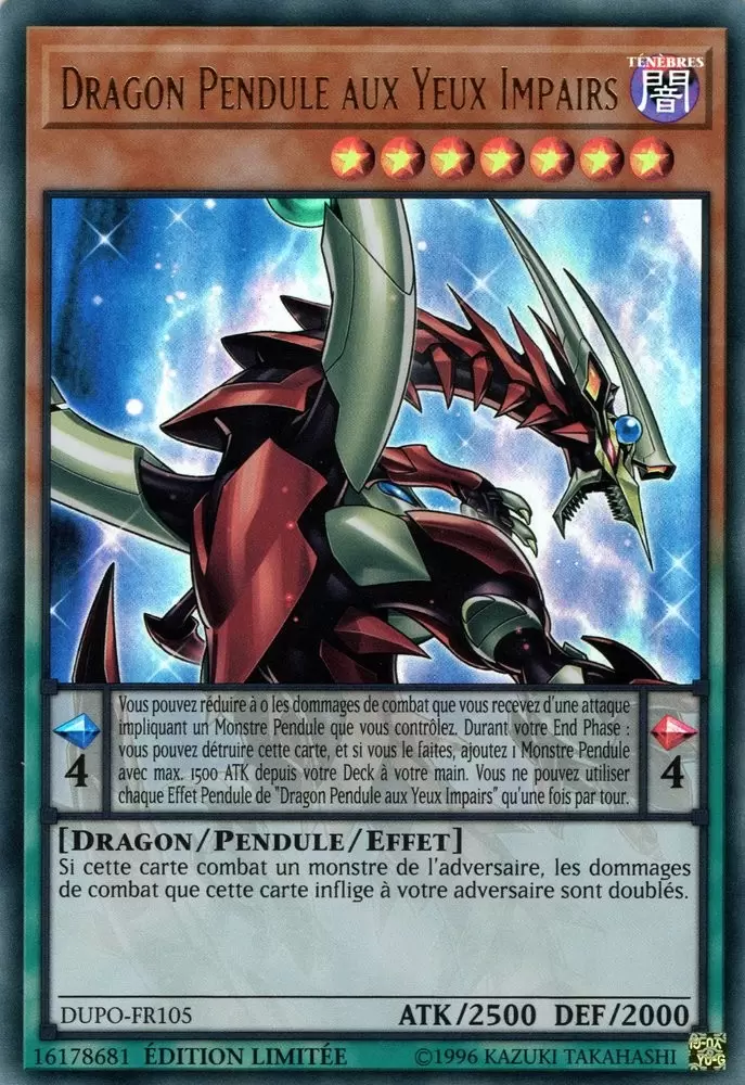 Le Pouvoir du Duel DUPO - Dragon Pendule aux Yeux Impairs