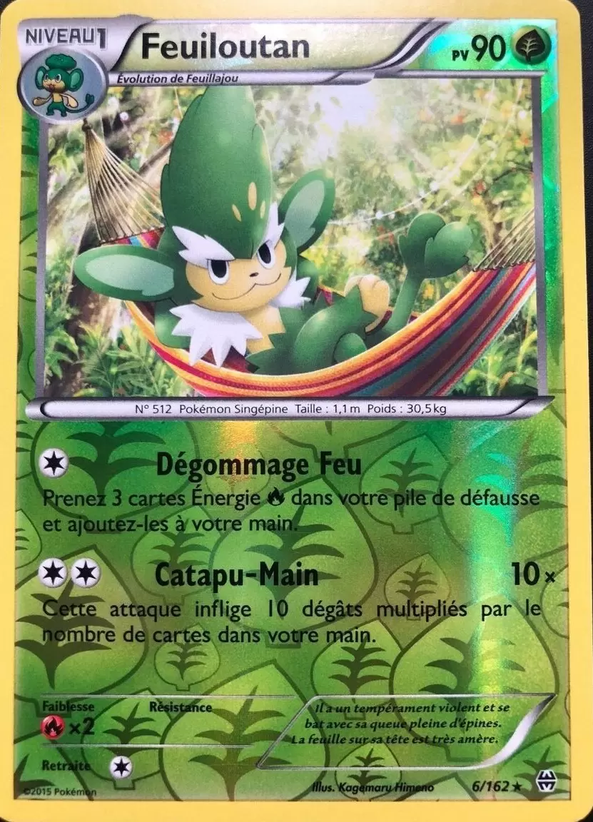 Pokémon XY Impulsion Turbo - Feuiloutan Reverse