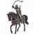 Chevalier dragon à cheval avec fléau d'armes