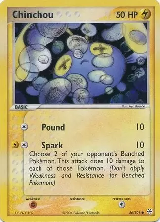 EX Hidden Legends - Chinchou holo