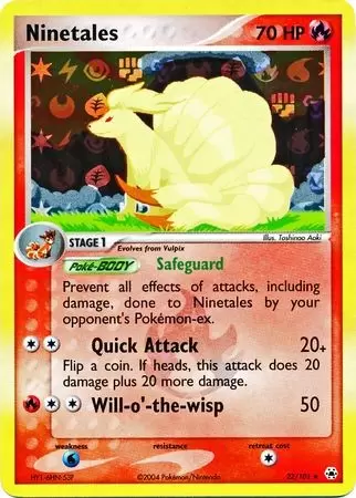 EX Hidden Legends - Ninetales reverse