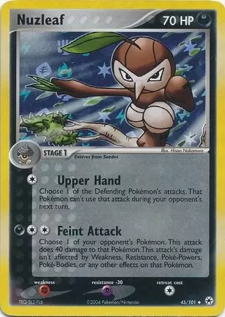 EX Hidden Legends - Nuzleaf holo