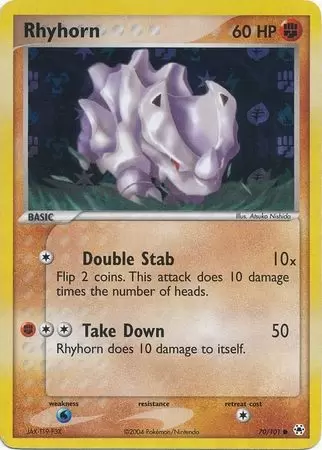 EX Hidden Legends - Rhyhorn holo