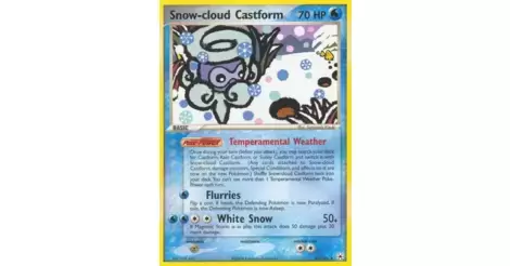 Snow-Cloud Castform 25/101 Non-Holo Rare EX Hidden Legends Pokémon