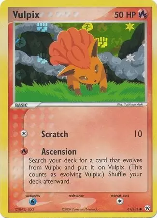 EX Hidden Legends - Vulpix holo