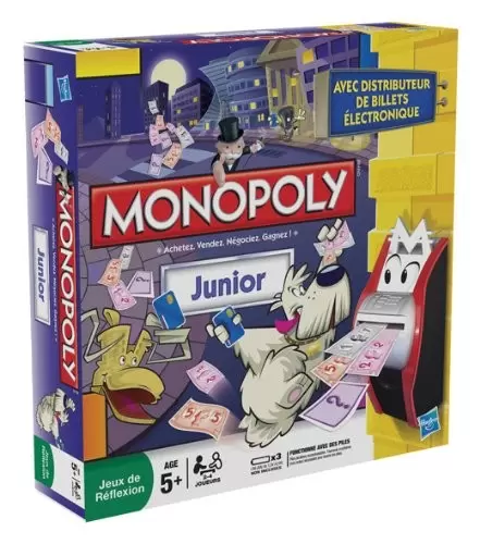 Monopoly Kids - Monopoly Junior avec distributeur de billets éléctronique