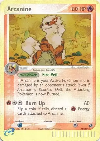 EX Sandstorm - Arcanine Reverse