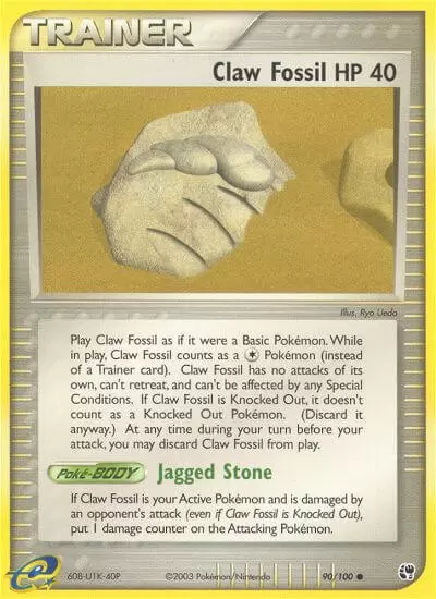 EX Sandstorm - Claw Fossil