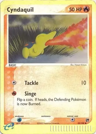 EX Sandstorm - Cyndaquil Reverse
