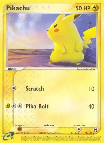 pokemon cards pikachu ex