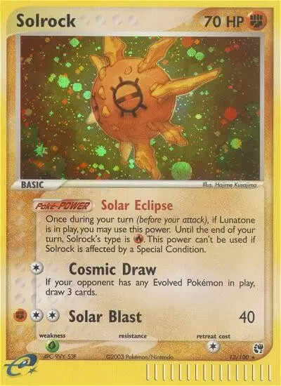 EX Sandstorm - Solrock Holo