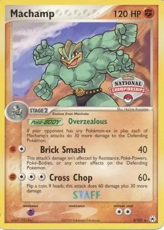 EX Hidden Legends - Machamp Staff National Championships