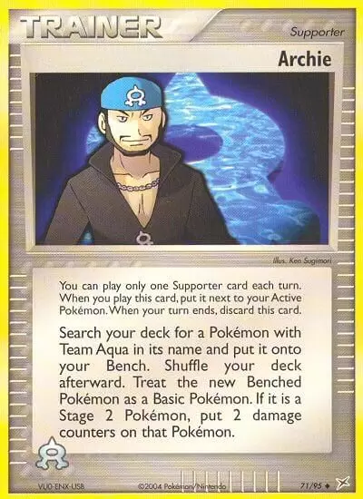 EX Team Magma VS Team Aqua - Archie