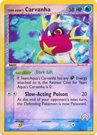 EX Team Magma VS Team Aqua - Team Aqua\'s Carvanha Reverse