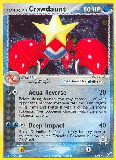 EX Team Magma VS Team Aqua - Team Aqua\'s Crawdaunt Holo