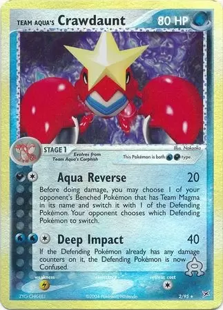 EX Team Magma VS Team Aqua - Team Aqua\'s Crawdaunt Reverse