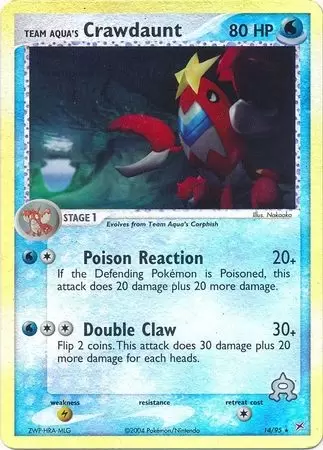 EX Team Magma VS Team Aqua - Team Aqua\'s Crawdaunt Reverse