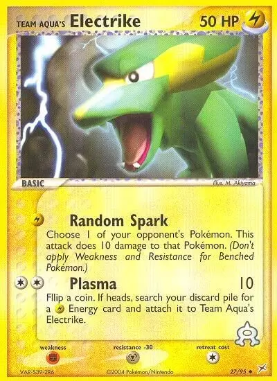 EX Team Magma VS Team Aqua - Team Aqua\'s Electrike
