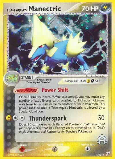 EX Team Magma VS Team Aqua - Team Aqua\'s Manectric Holo